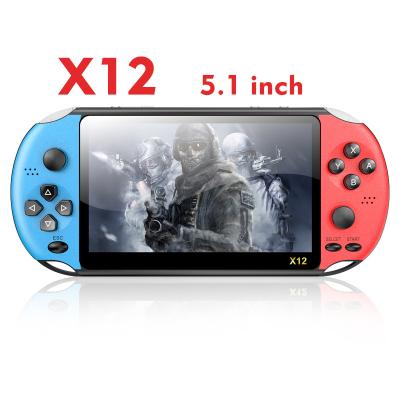 China DATA FROG X12 Game VCR Handheld Portable Handheld Video Game Console X12 X19 Dual Rocker Game Console Support TV Output 5/7 Inch Retro for sale