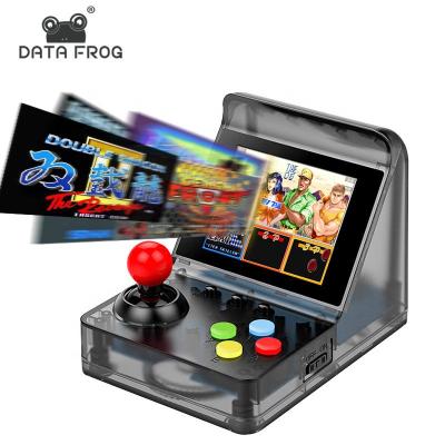 China Game Console Data Frog 32 Bit Retro Arcade Mini Video Game Console 3.0 Inch Built In 520 Games Handheld Game Console Family Child Gift Toy for sale