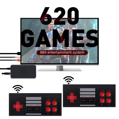 China 8 Bit Retro Video Game Console Data Frog Classic Mini TV 600 Video Game Console 8 Bit Element Retro 600 Games With Dual Controller Console Game for sale