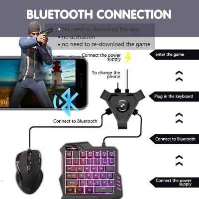 China Game Games for BT Gamepad Game Controller Mouse Keyboard Converter ADF Adapter Mobile to IOS Android Phone for PC Plug and Play for sale