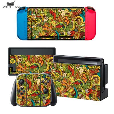 China Data Protector Frog Skins for Nintendo Switch Console and Controller Skin Set for sale