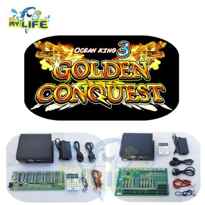 China Golden King 3 Games Coin Operated Dragon Gambling Arcade Fish Table Conquest Ocean Hunter Game Gambling Machine Golden Aracde Machine Fish Board for sale