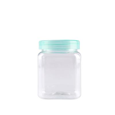 China Wholesale Plastic Sample Bottle Containers For Transparent Candy Packing Food Storage Tank for sale