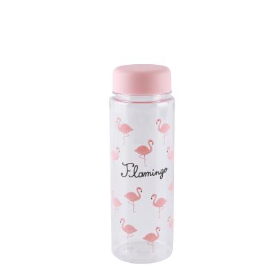 China Sample Bottle Transparentr Refillable Plastic Drinking Water Bottles Juice Bottles With Cap for sale