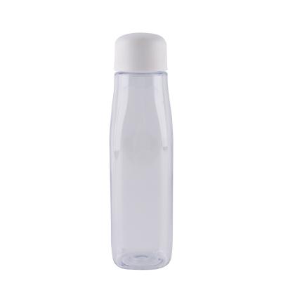 China Refillable Plastic Sample Bottle Transparentr Drinking Water Cups With Cap for sale