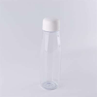 China Refillable Plastic Sample Bottle Transparentr Drinking Water Cups With Cap for sale