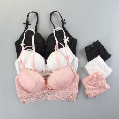 China China Supplier Professional Anti-Static Smart Girls Naughty Lace Push Up Bra And Panty Set for sale