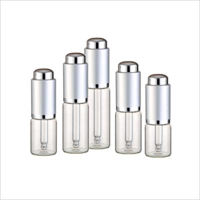 China van de het Glasfles van 7ml 8ml 10ml 12ml 15ml Kosmetisch Zilveren de Persdruppelbuisje GLB Te koop