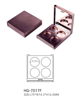 China 4 van de de Gevallen Rekupereerbaar Make-up van de kleuren Vierkant Leeg Oogschaduw de Oogschaduw Compact Geval Te koop