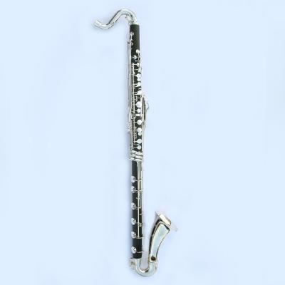 China Silver Plated Wholesale High Quality ABS Body Low Price Silver Plated Button Bass Clarinet Low C for sale