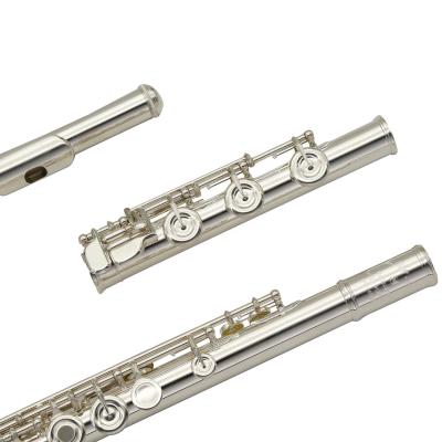 China Concert Ensemble Performance Instrument Silver Plated Groove Cupronickel Silver Body Groove for sale