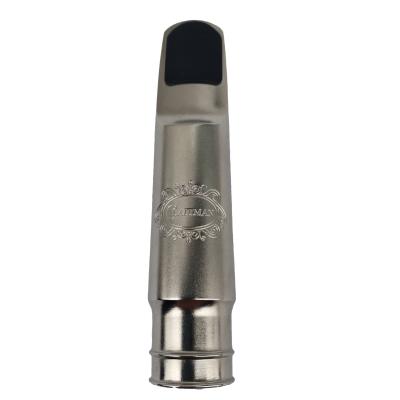 China Good Even Metal Brass Mouthpiece For Tenor Saxophone Silver Plated OEM for sale