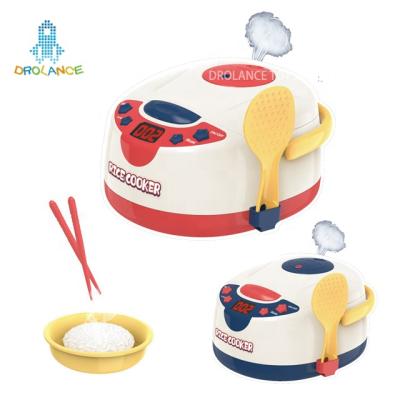 China Happy Toy Simulation Pretend Play Home Appliances Kitchen Toys Rice Cooker Cooking Toy Cooker Set Rice Cooker Toy for sale