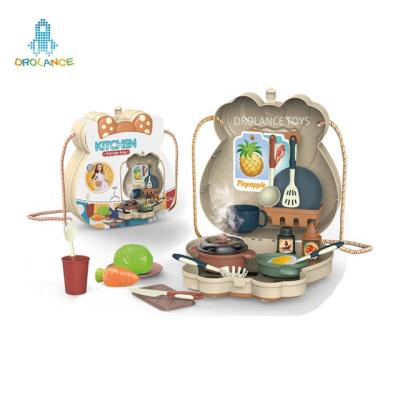 China 2 IN 1 Shoulder Bags Kitchen Toy 2 IN 1 Shoulder Bags Kitchen Happy Toys Cooking Play Tableware Set Toy Set Kitchen Accessories Vegetable Toys for sale