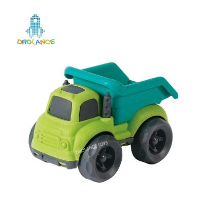 China Fire Engine Truck Diecast Toy Early Educational Slide Wheat Straw Construction Friction Garbage Truck Toy Police Car Bus Plastic for sale