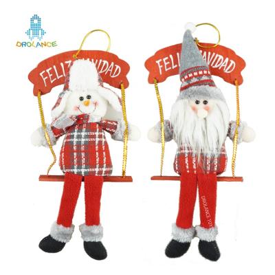 China Stretch Christmas Doll Faceless Factory Direct Sales Other Christmas Decorations Hanging Christmas Ornament Swing Santa Christmas Decorative for sale