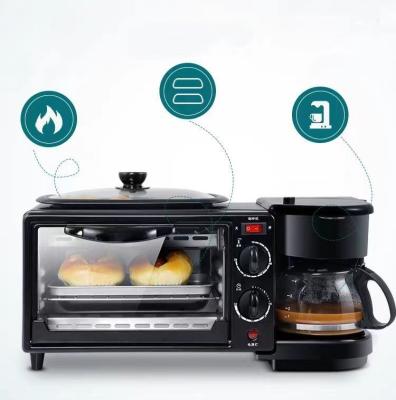 China Initial Payment Compact Integrated Breakfast Maker With Electric Oven And Frying Pan for sale