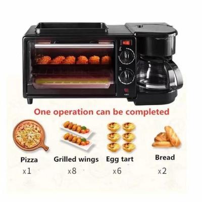 China 9L Electric Coffee Oven Frying Pan Three In One Multifunction Breakfast Maker CE Certified for sale