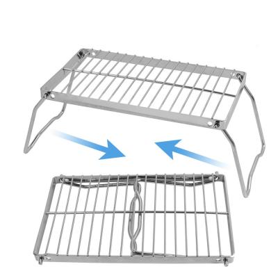 China Foldable Food Grade Stainless Steel BBQ Grill Rack Without Overheating Protection for sale