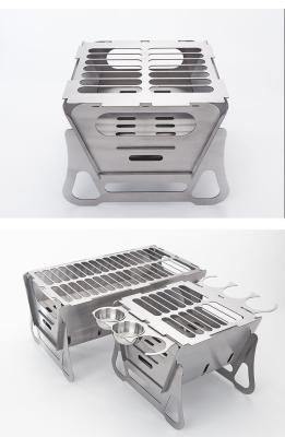 China Foldable Stainless Steel Matel Camping BBQ Grill Stove With PRO-E Drawing Format for sale