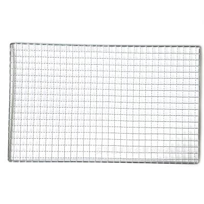 China Stainless Steel Rectangle BBQ Net Wire Mesh Net Barbecue Grill Net Mesh for Grilling for sale