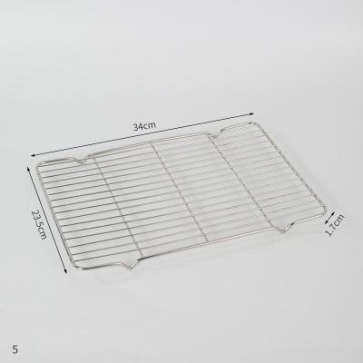 China 34x23.5x1.7cm Durable Stainless Steel Wire Mesh Rack For Baking Ingredients for sale