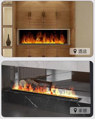 China Matel And Plastic Customized Freestanding Electric Fireplace With Water Vapor Flames for sale