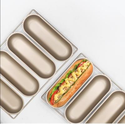 China Bread Non-Stick Hot Dog Baking Mold 7-Inch  For Bakeware for sale