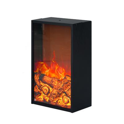 China Stylish Remote Controlled Electric Fireplace Heater With Adjustable Thermostat for sale