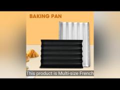 French baguette 5-trough baking pan