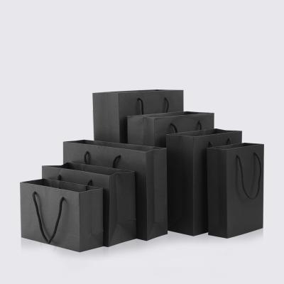 China Custom 1 Black Color Disposable Party Gift Wrapping Paper Bag Festival Gift Paper Bag Single Logo for sale