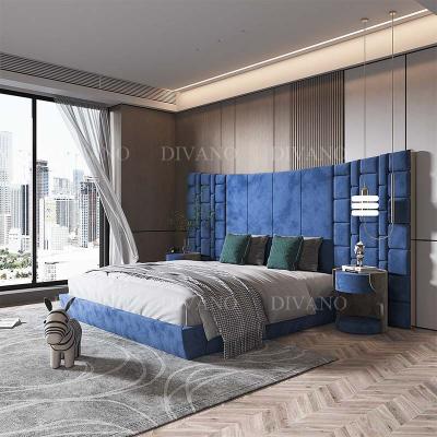 China Modern Luxury Design Queen Size Bedroom Furniture Beds Upholstered Italian Queen Size Tufted Bed Piece Set For Home for sale