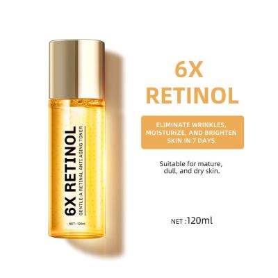 China OEM ODM 6X Retinol Vocht Kalmerend Blekend Anti Rimpel Anti Ageing Gezichtshuid Toner Te koop