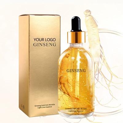 China Liquid Gold Face Serum For Wrinkles Ginseng Essence Gold Polypeptide Rejuvenating Serum for sale