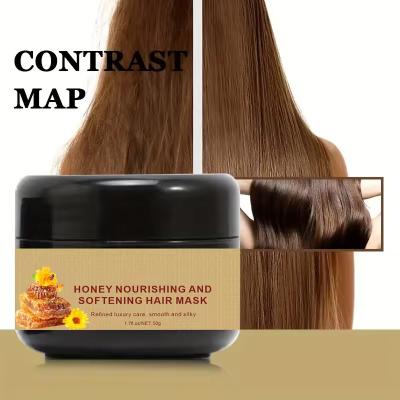 China Smooth Nourishing Honey Repair Hair Mask Improving Dry Hair Beauty Mask OEM ODM for sale