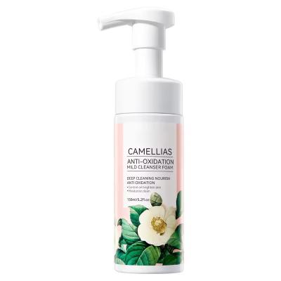 China Amino Acid GMPC Face Cleaner Mousse Foam Gently Pores Customized Camellia Face Wash for sale