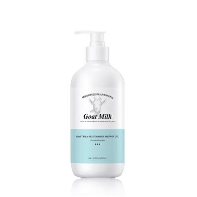 China Goat Milk Bath Shower Gel Smoothing Bath Body Wash Moisturizing Shower Gel For Dry Skin for sale