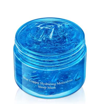 China Blue Copper Peptide Repair Collagen Sleeping Mask Freeze Facial Care Mask for sale