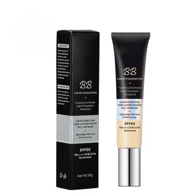 China Protector solar BB Crema de larga duración Protector hidratante para la piel blanca Maquillaje de base líquida en venta