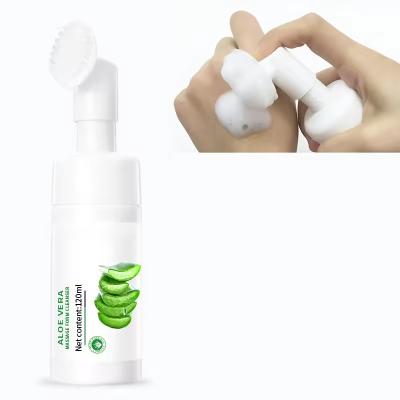 China Aloe Vera Exfoliating Face Cleaner Foaming Facial Cleanser For All Skin Types Acne Men'S for sale