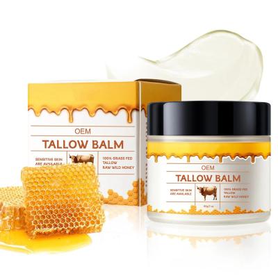 China OEM ODM Tallow And Honey Balm Cream Natural Tallow Moisturizer For Face & Body Cream For All Skin Types for sale