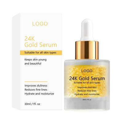 China Moisturizing Fade Fine Lift Serum 24k Gold Essence Face Instant Tightening Skin Care Serum for sale