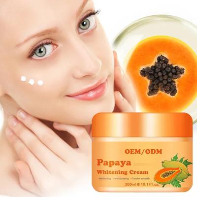 China OEM Loción humectante de patas patas Colágeno Papaya Vitamina C Papaya para blanquear la piel Crema facial para mujeres en venta