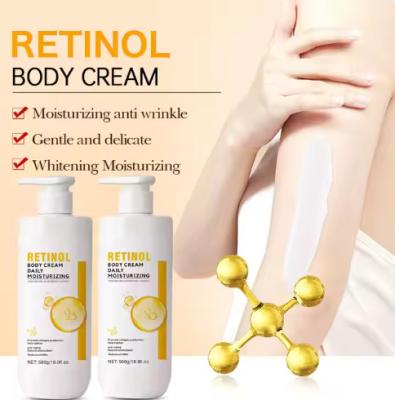 China Marca privada Retinol Aprietação da pele Hidratante Branqueador Loção corporal Óleo de coco Hidratante Hidratante Loção OEM à venda
