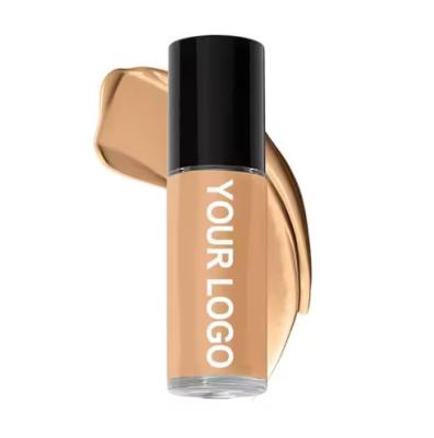 China OEM / ODM Wholesale 25ml Full Coverage Concealer Foundation Light Fair Skin Tones Waterproof Sunscreen Liquid Foundation Female Pressed for sale