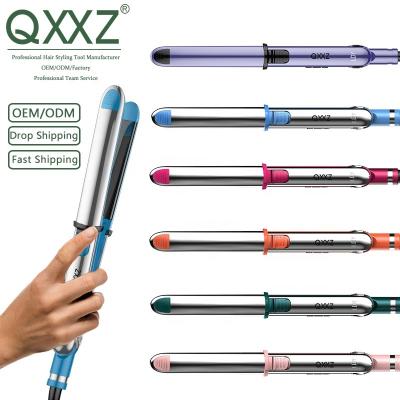 China Safety Private Label Hair Straightener Stainless Steel Titanium Flat Iron Curler Wholesale for sale