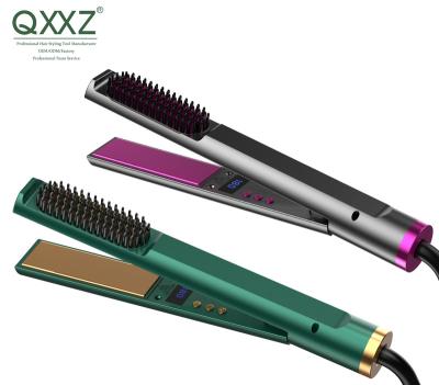 China 2021 Outdoor Hair Straightener Salon Tool Fast Shipping Flat Iron Styling Hair Straightener Comb for sale