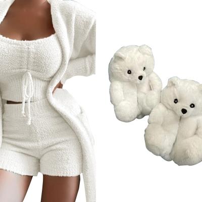 China Hot Sale Teddy Slipper Suit Cashmere Coat Suit Ladies Anti-Shrink Coat for sale