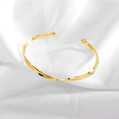 China Wholesale Fashion Custom 925 Sterling Silver Bangles Jewelry Women Cuff Bangle Bracelet for sale