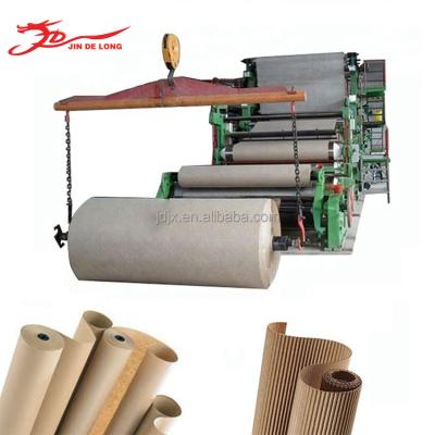 China Factory Roll To Make Kraft Paper Small Scale Paper Mill Machine For Making Corrugated Paper for sale